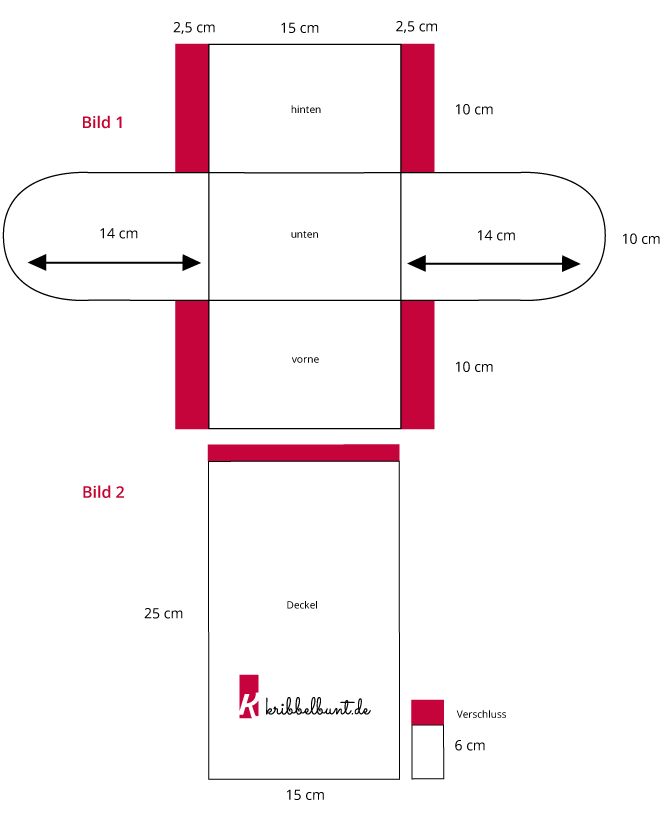 Schatztruhe basteln / Schatzkiste basteln - Kribbelbunt