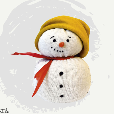 Schneemann aus Socken basteln