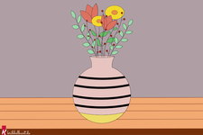 Malen nach Zahlen Blumen - Ausmalbild Blumen