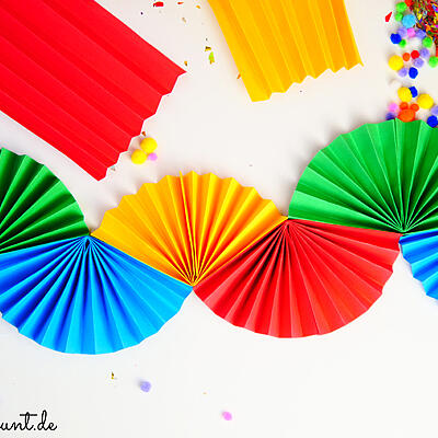 Faschings-Girlande basteln