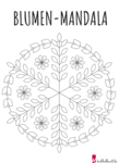 Blumen Mandala - Vorlage 4