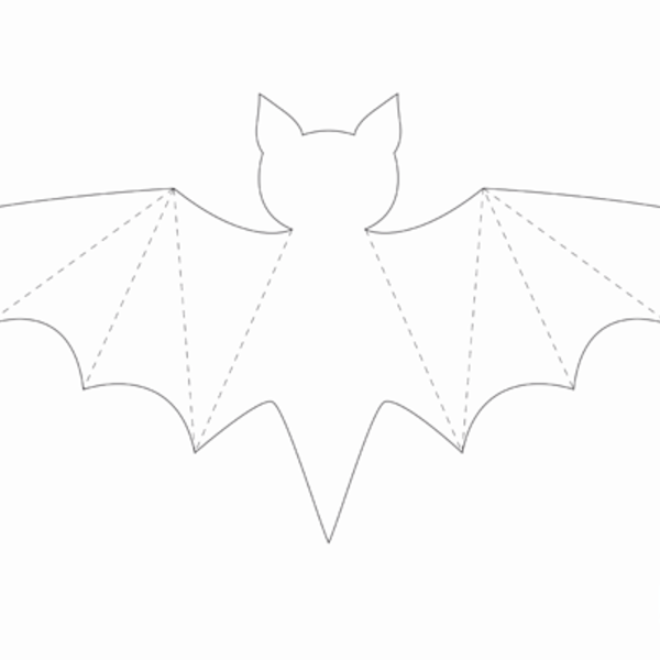 Bastelvorlage Fledermaus