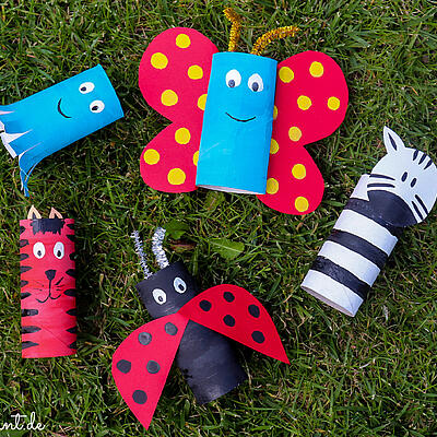 Basteln mit Klopapierrollen