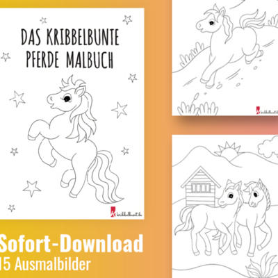 Pferde Malbuch zum Ausdrucken Pferde Malbuch zum Ausdrucken