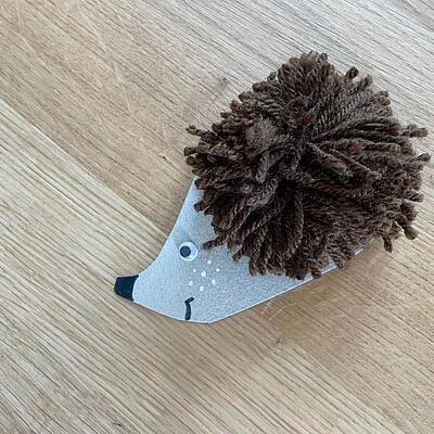 Igel basteln mit Kindern