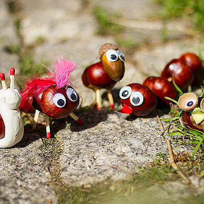 Basteln mit Kastanien