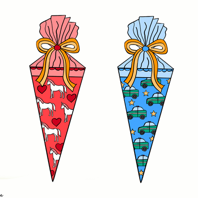 Schultüte Ausmalbild