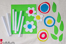 Papierblumen basteln - 3