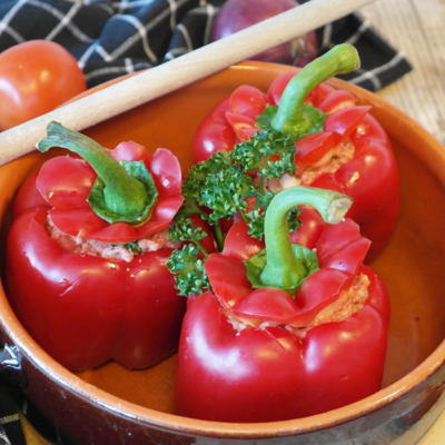 Gefüllte Paprika mit Hackfleisch
