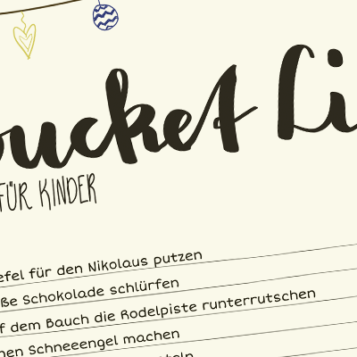 Bucket List Weihnachten