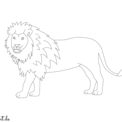 Löwe Ausmalbild