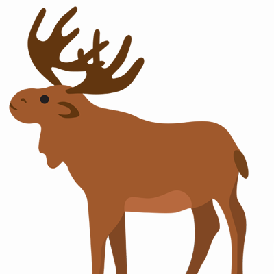 Elch Vorlage - Elch basteln