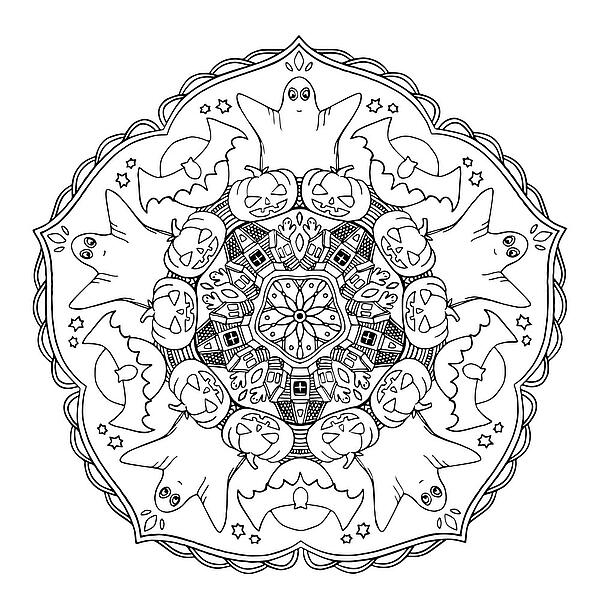 Halloween Mandalas für Erwachsene