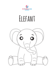 Elefant Ausmalbild