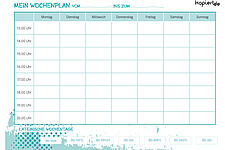 Wochenplan Vorlage 9 kapiert.de