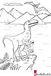 Ausmalbild Dinosaurier 1