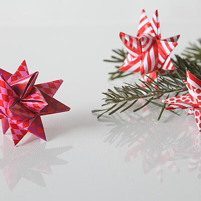 Fröbelsterne basteln