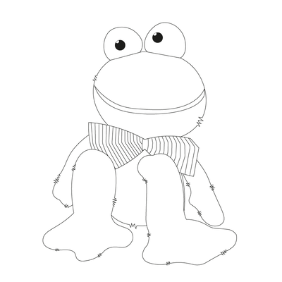 Ausmalbild Frosch