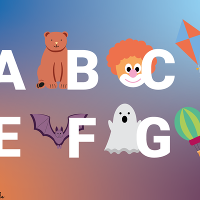 Buchstaben zum Ausmalen