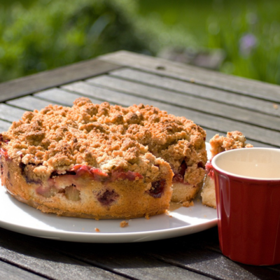 Rezept Rhabarberkuchen mit Streuseln