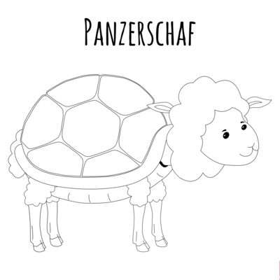 Ausmalbild Panzerschaf