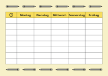 Stundenplan Vorlage 4