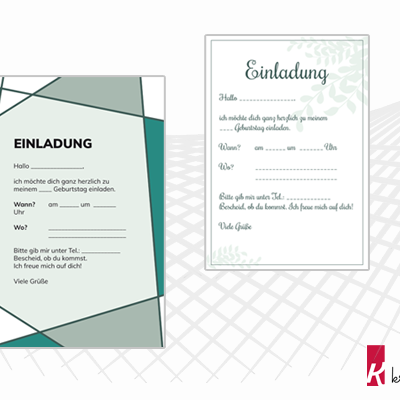 Einladungskarten Kindergeburtstag