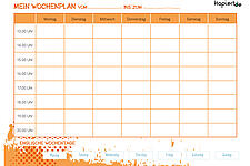 Wochenplan Vorlage 7 kapiert.de