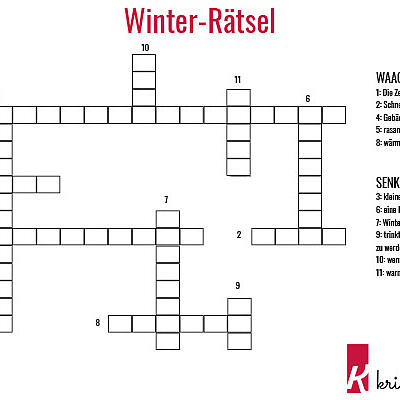 Winter Rätsel zum Ausdrucken