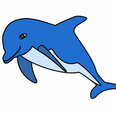 Delfin Vorlage 
