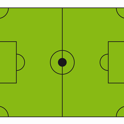 Fußballfeld zum Ausdrucken