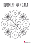 Blumen Mandala - Vorlage 3