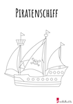 Piratenschiff - Malbuch für Jungs
