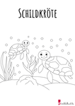 Schildkröte - Malbuch für Mädchen