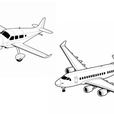 Malvorlage Flugzeuge