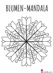 Blumen Mandala - Vorlage 2