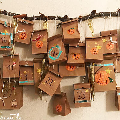 Adventskalender basteln - einfach und schnell