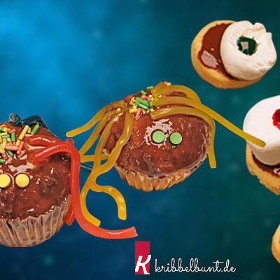 Spinnenmuffins und Glotzies