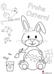 Osterhase - Ausmalbild 2