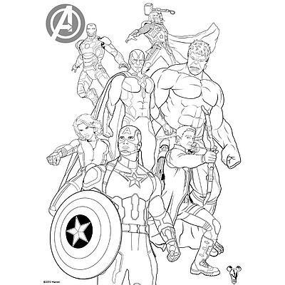 Avengers Ausmalbild