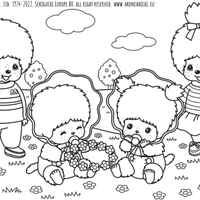 Ausmalbild Monchhichi