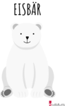 Esbären basteln - Eisbär Vorlage 2
