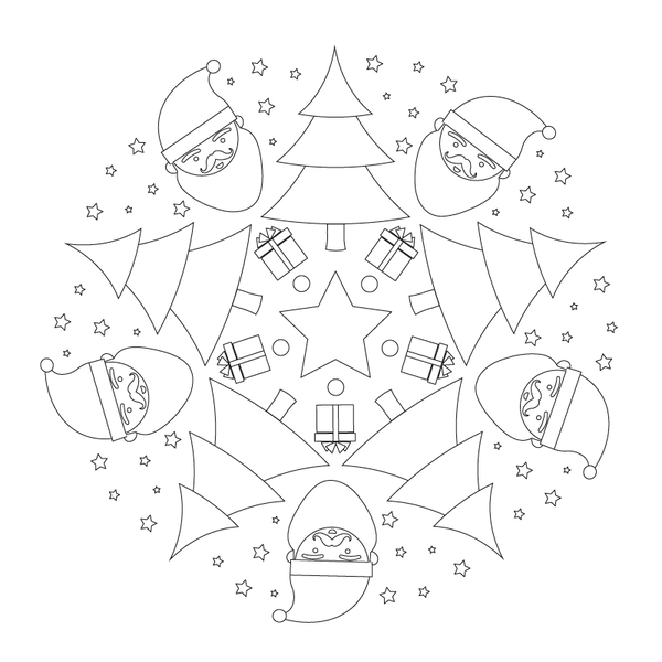 Weihnachtsmandala