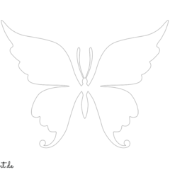 Ausmalbild Schmetterling