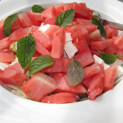Melonen Feta Salat