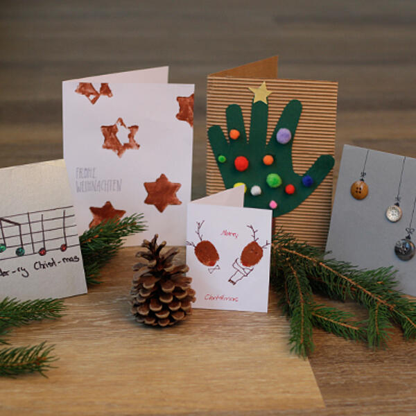 Weihnachtskarten basteln
