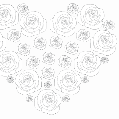 Ausmalbild Herz - Herzform Vorlage zum Ausmalen