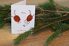 Rentier-Weihnachtskarten basteln