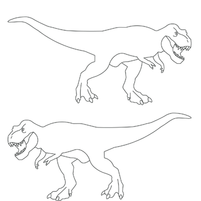 T Rex Ausmalbild