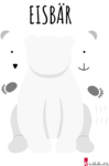 Esbären basteln - Eisbär Vorlage 4